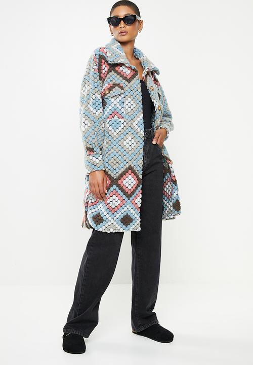 Stella Morgan - Longline wool coat - multi