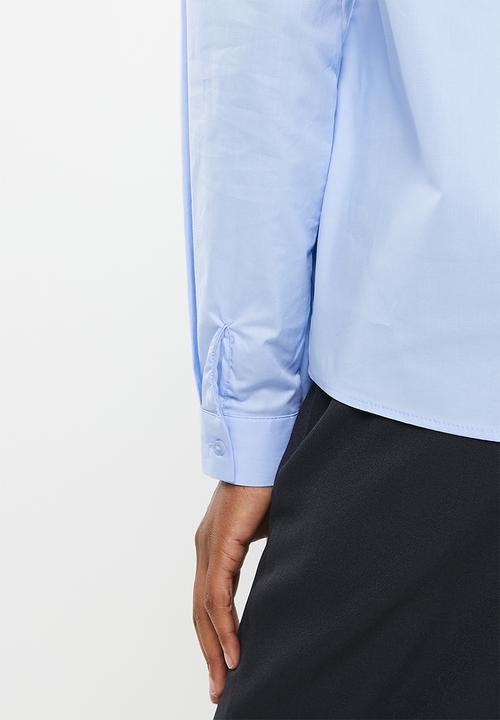 ONLY - Amy pop denim shirt - blue