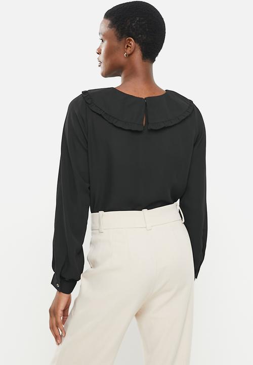 ONLY - Tuesday cloud collar blouse - black