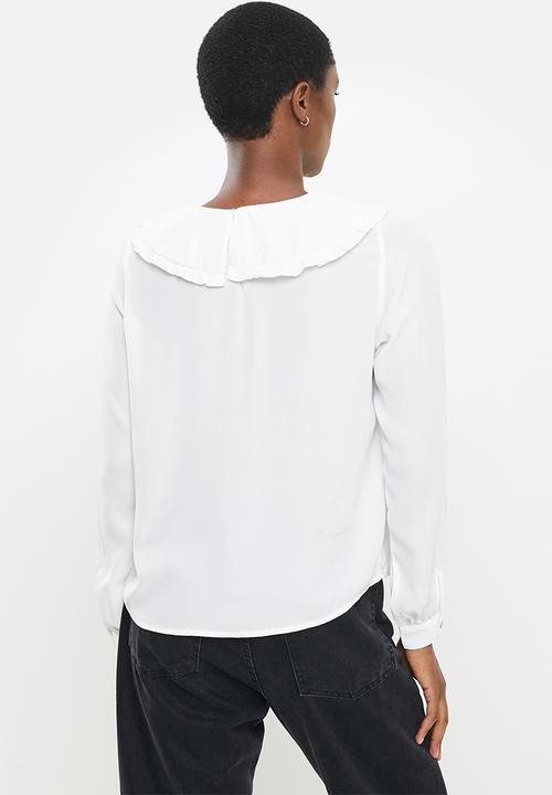 ONLY - Tuesday cloud collar blouse - white
