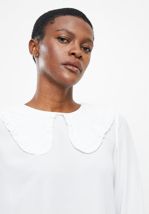 ONLY - Tuesday cloud collar blouse - white