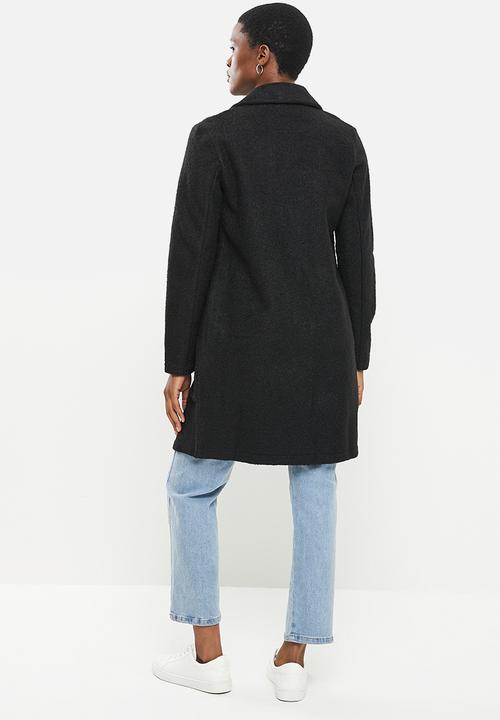 ONLY - Joanna long sleeve coat - black
