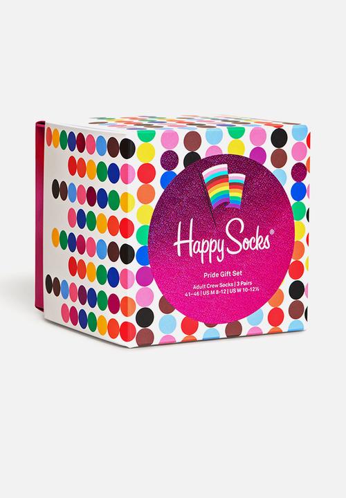 Happy Socks - 3-pack pride socks gift set