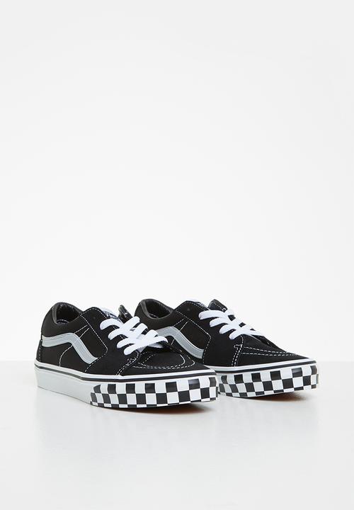 Vans - Jn sk8-low - (reflective sidestripe) checkerboard & black