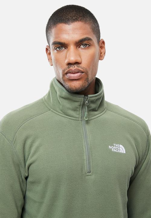 The North Face - 100 glacier 1/4 zip - thyme