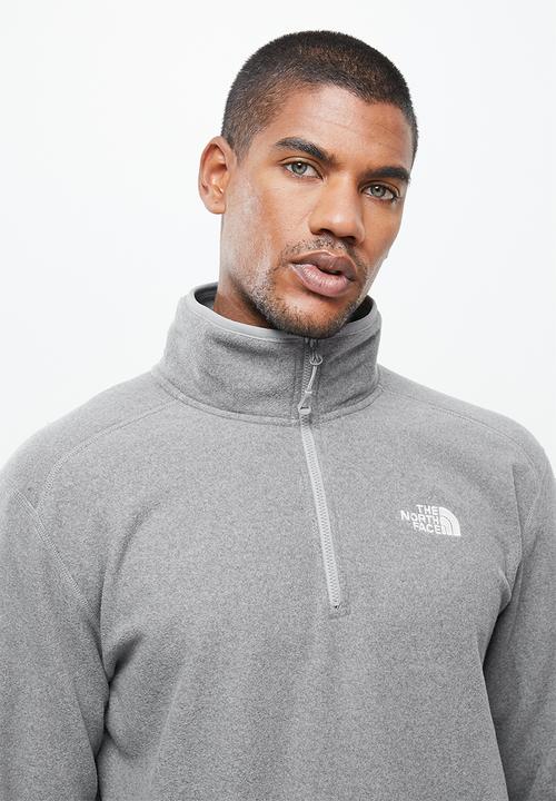 The North Face - 100 glacier 1/4 zip - grey