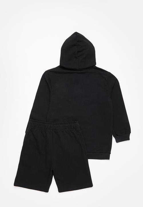 Rebel Republic - NASA hoodie & short set - black