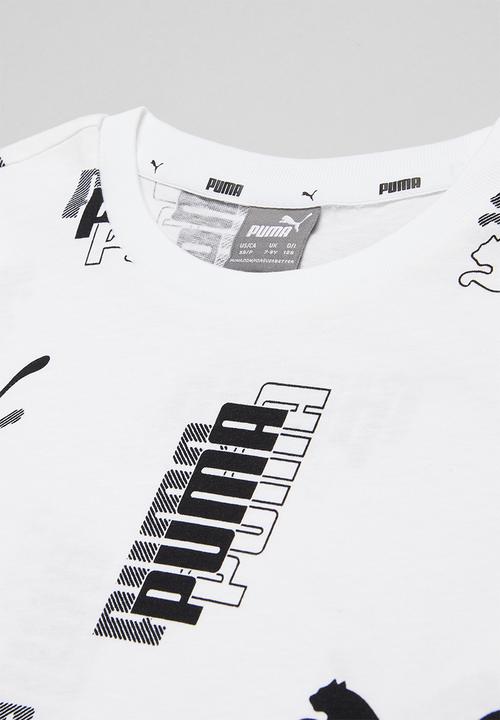 PUMA - Puma power aop tee b - puma white