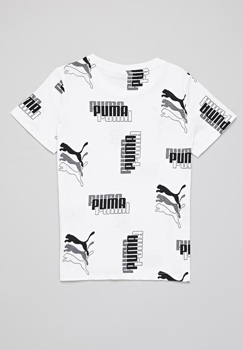 PUMA - Puma power aop tee b - puma white