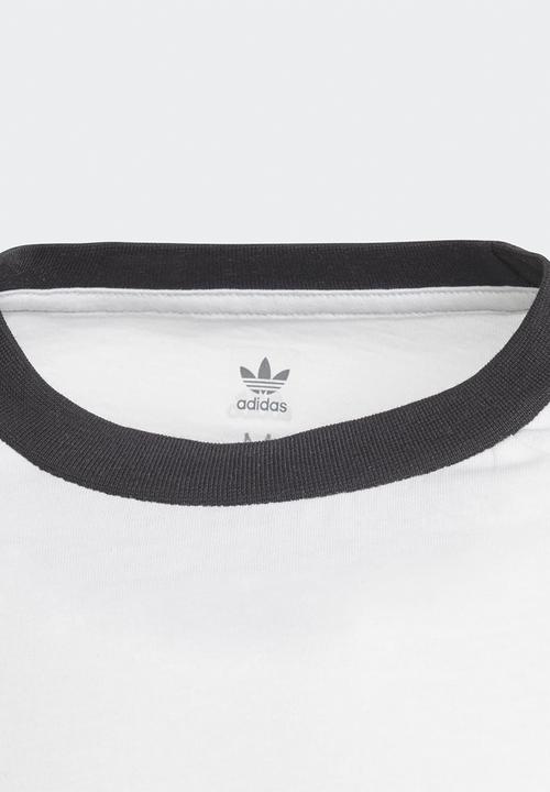 adidas Originals - 3 stripe tee - white