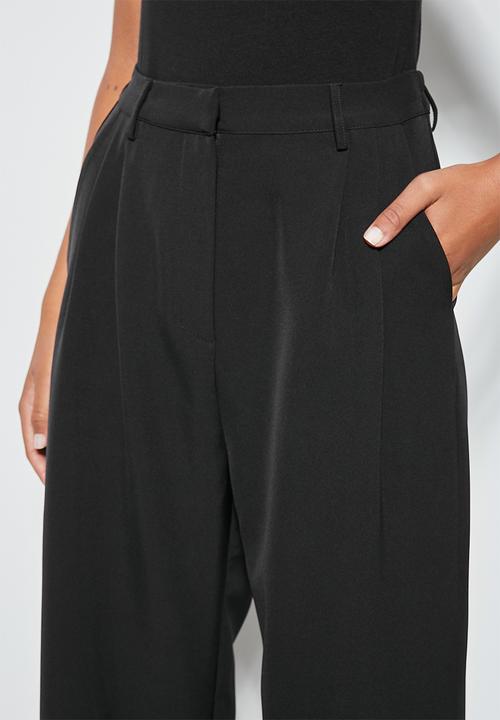 Superbalist - Wide leg trouser - black