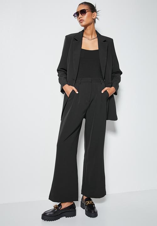 Superbalist - Wide leg trouser - black