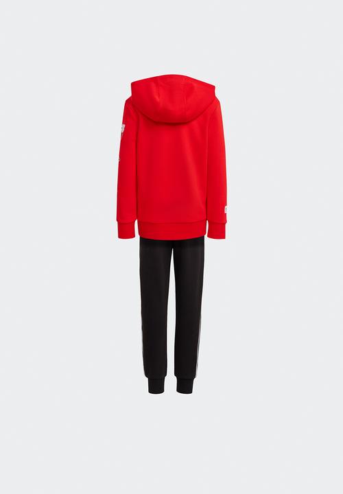 adidas Originals - Hoodie set - vivid red & black