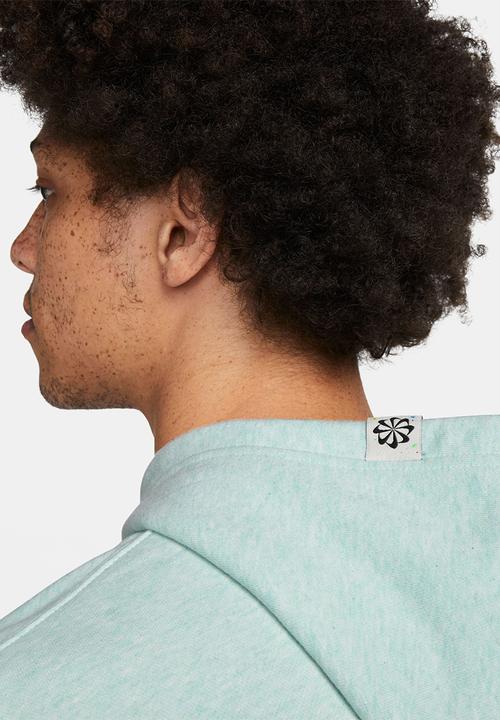 Nike - NSW Revival Fleece Pullover Hoodie  - Mint foam & white
