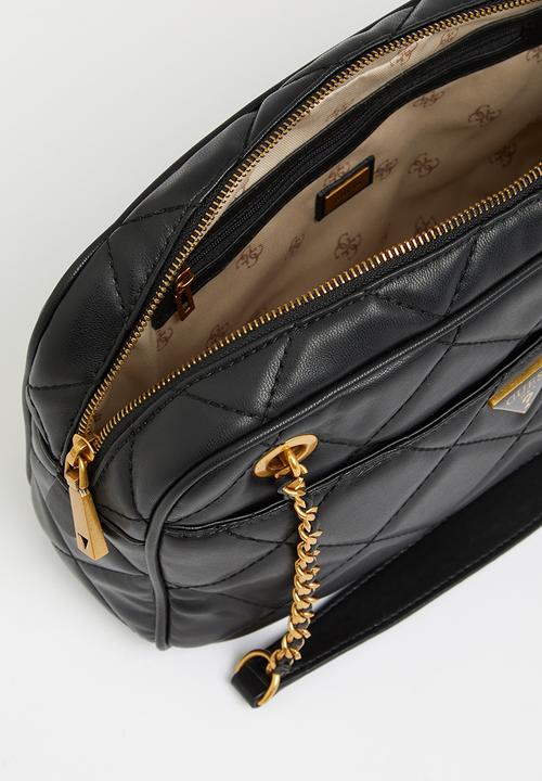 GUESS - Cessily top zip shoulder bag - black