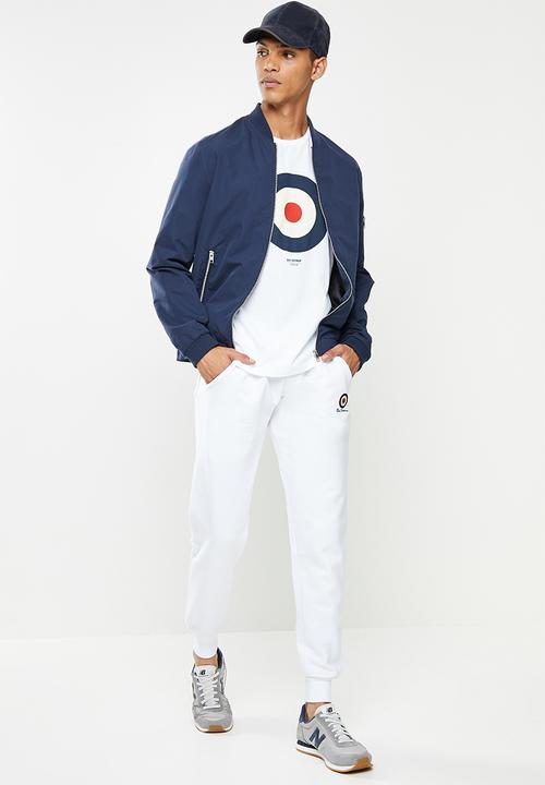 Ben Sherman - Target emb jogger - white