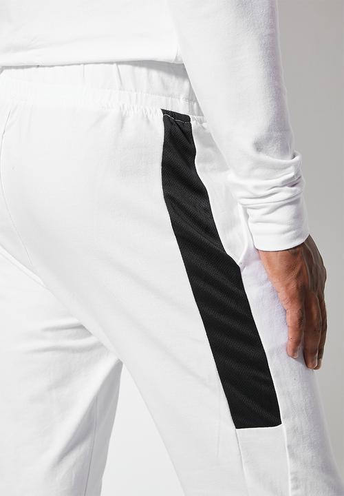 Superbalist - Slim fit cuffed sports sweatpant - white
