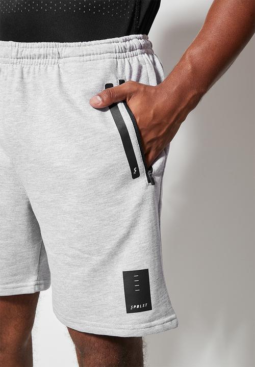Superbalist - Mid length sport sweat shorts - light grey