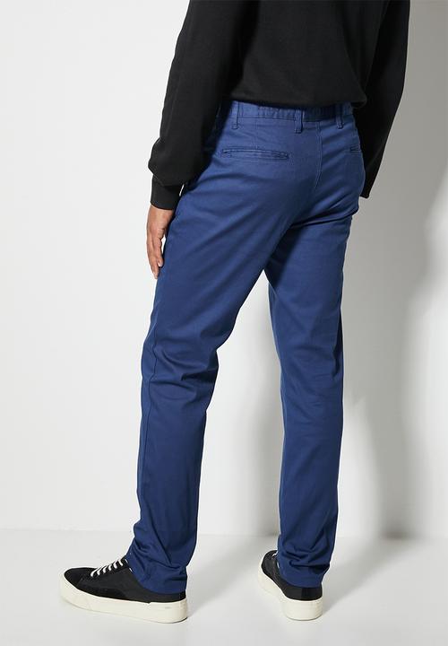 Superbalist - Caleb slim chino - royal blue