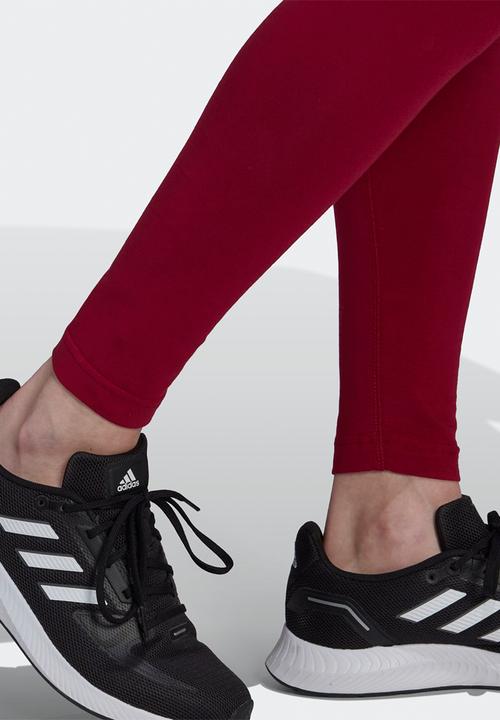 adidas Performance - Maternity perf legacy leggings - burgundy & black