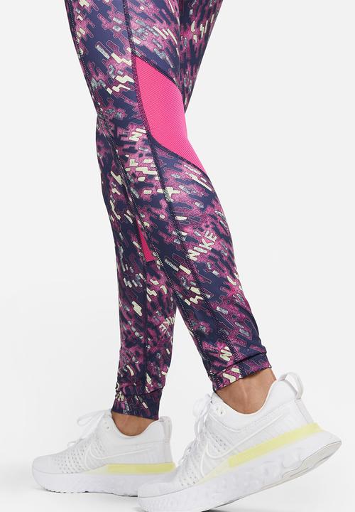 Nike - Nk df fast mr tght nv - pink prime & reflective silver
