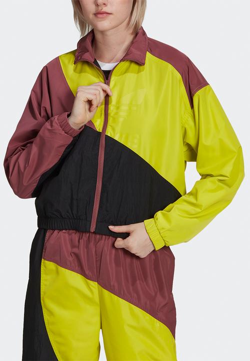 adidas Originals - Weave tracktop - black/shock lime/crimson