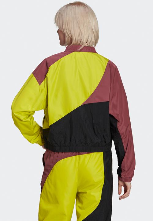 adidas Originals - Weave tracktop - black/shock lime/crimson