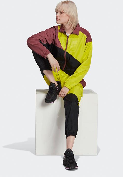 adidas Originals - Weave tracktop - black/shock lime/crimson