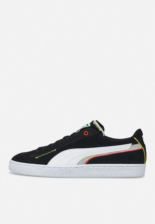 PUMA - Suede displaced - puma black, puma white & harbor mist