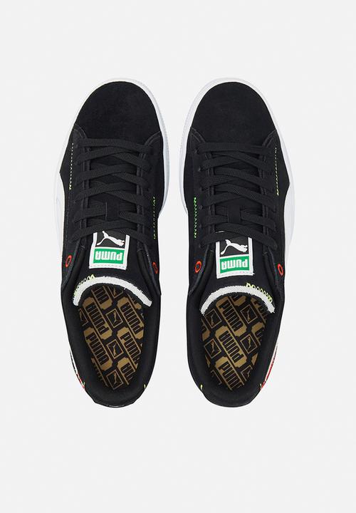 PUMA - Suede displaced - puma black, puma white & harbor mist