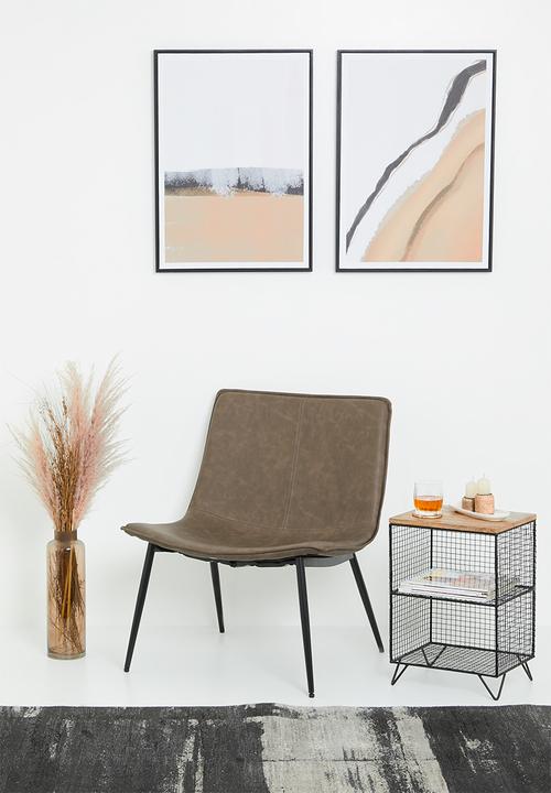 Sixth Floor - Luna lounge chair - taupe