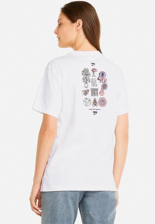 PUMA - Downtown relaxed graphics tee - white