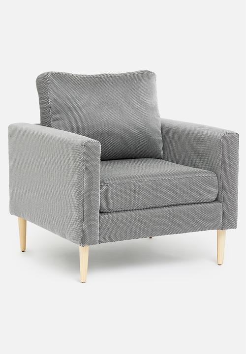 Sixth Floor - Soma armchair - black & white