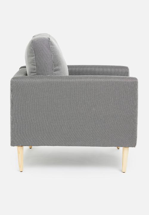 Sixth Floor - Soma armchair - black & white