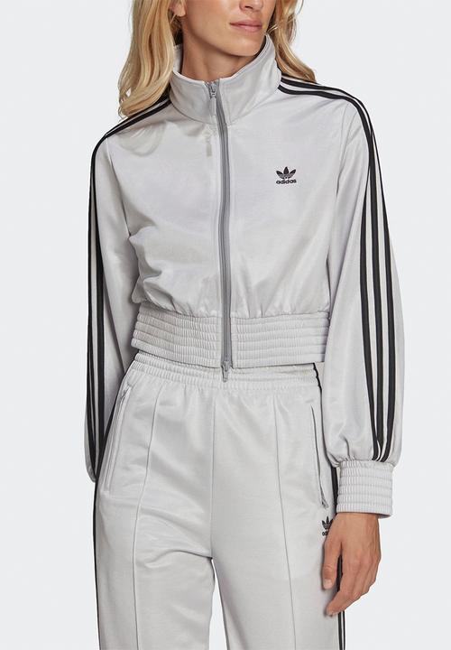 adidas Originals - 3 stripes tricot tracktop - matte silver
