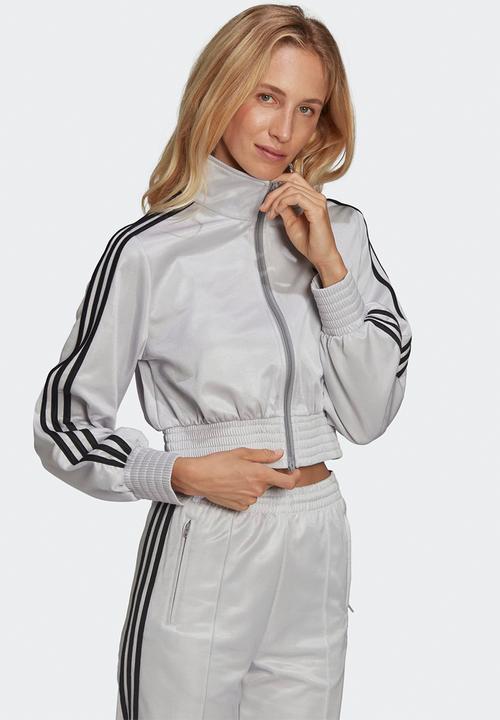 adidas Originals - 3 stripes tricot tracktop - matte silver