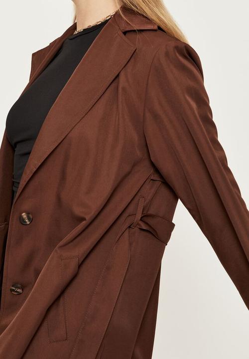 Supré  - Penelope trench coat - choc top