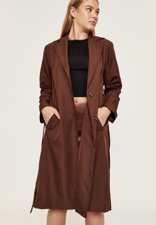 Supré  - Penelope trench coat - choc top
