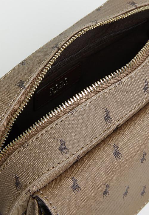 POLO - Signature camera bag with front pocket - camel