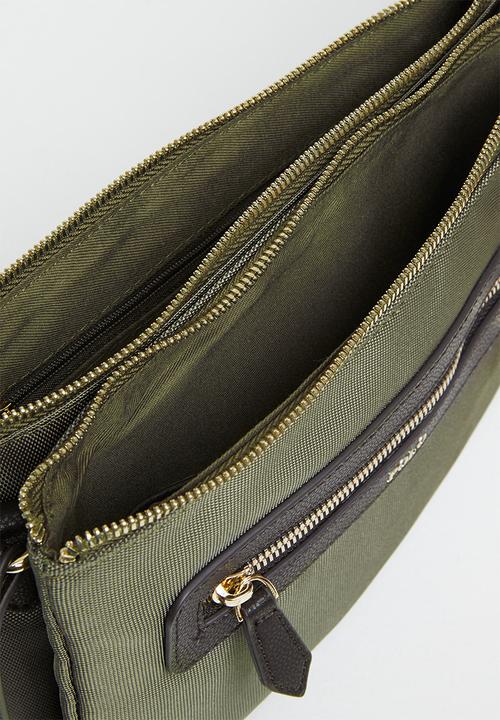 POLO - Double zip crossbody - olive