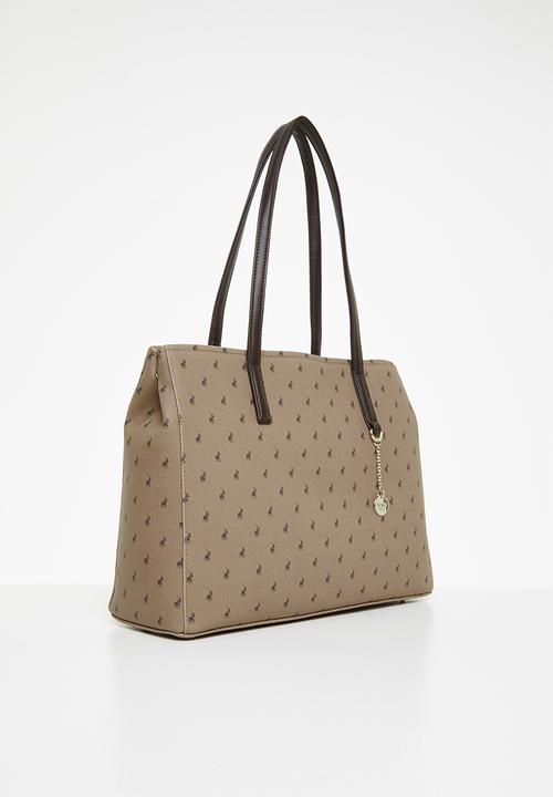 POLO - Signature large market tote - camel