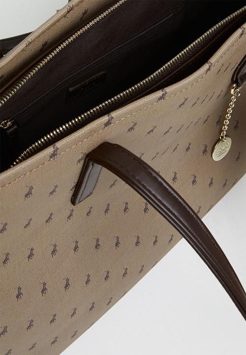 POLO - Signature large market tote - camel