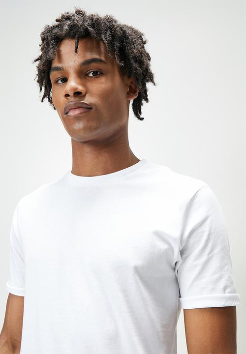STYLE REPUBLIC - 2-pack el cap crew neck roll sleeve tee - white