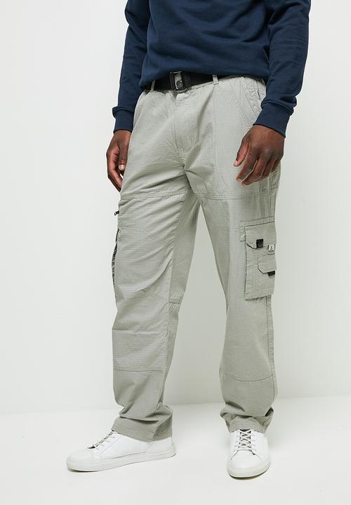 Lark & Crosse - Patric belted cargo pants - cement