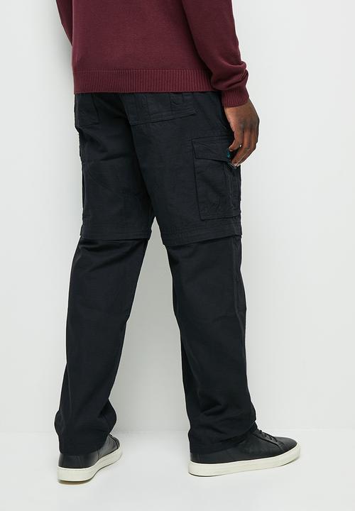 Lark & Crosse - Gordo zip-off cargo pants - black