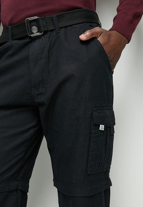 Lark & Crosse - Gordo zip-off cargo pants - black