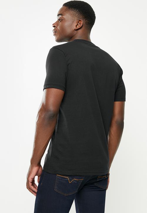 POLO - Men pjc reflective short sleeve tee - black