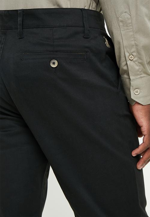 POLO - Men naples relaxed fit chino - black