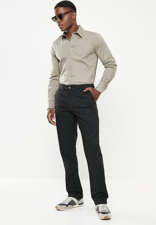 POLO - Men naples relaxed fit chino - black