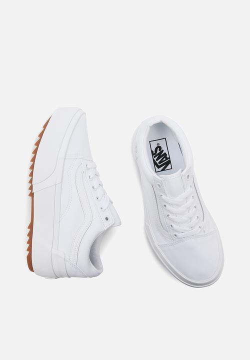 Vans - Ua old skool stacked - (canvas) true white